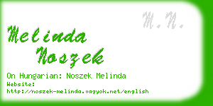 melinda noszek business card